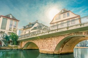 Blick auf die alte Nahebrücke.