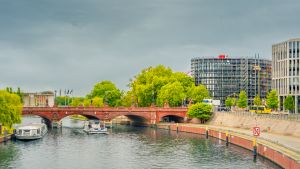 Blick auf die Spree im Regierungsviertel