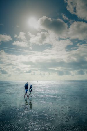 Wattlandschaft an der Nordsee